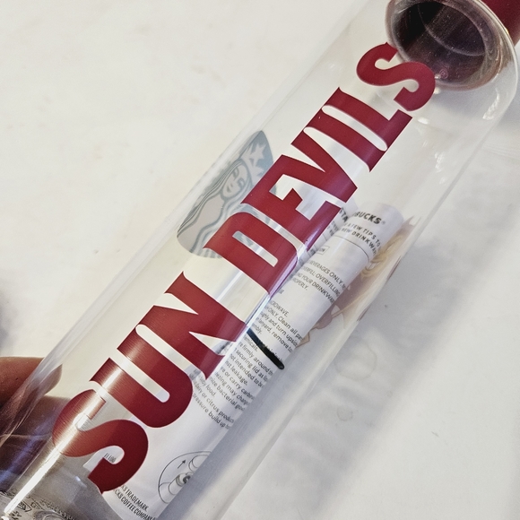 Starbucks ASU Plastic Reusable Water Bottle Tumbler & GO Cup Set - Picture 4 of 4